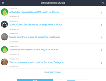 Tablet Screenshot of descubriendomurcia.com